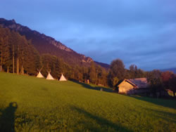 Tipi Abendstimmung